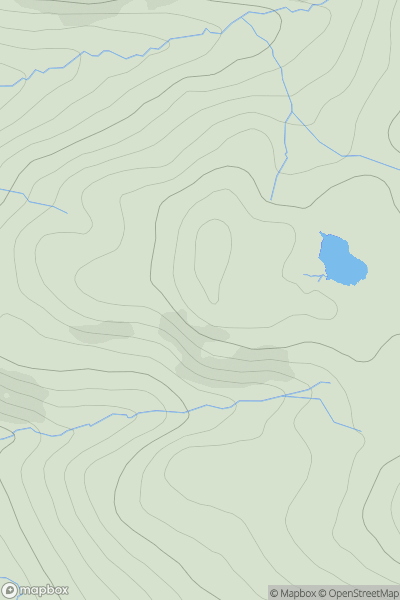 Thumbnail image for Beinn Bhreac NW Top [Islay] showing contour plot for surrounding peak